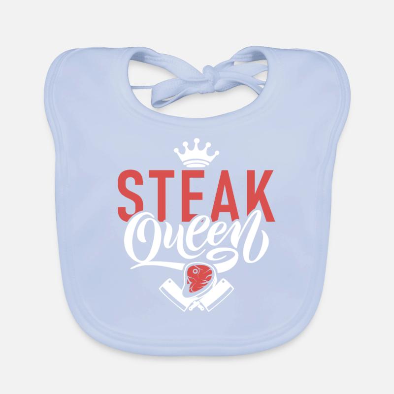 Steak Lover Steak Gift Organic Baby Bibs