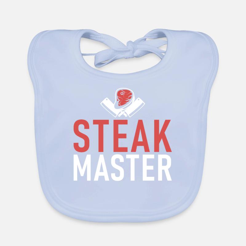 Steak Lover Steak Gift Organic Baby Bibs