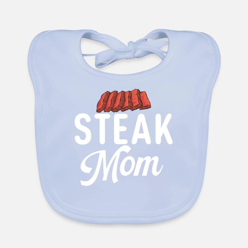 Steak Lover Steak Gift Organic Baby Bibs