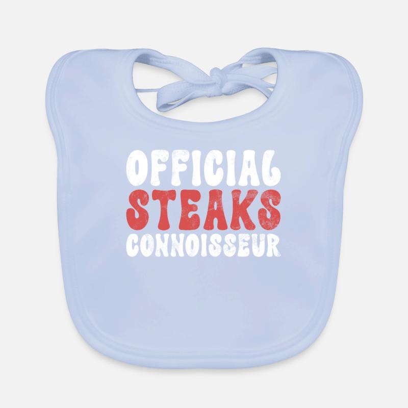 Steak Lover Steak Gift Organic Baby Bibs