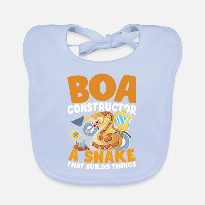 Boa Constructor A Snake That Builds Things Baby Bio-Lätzchen