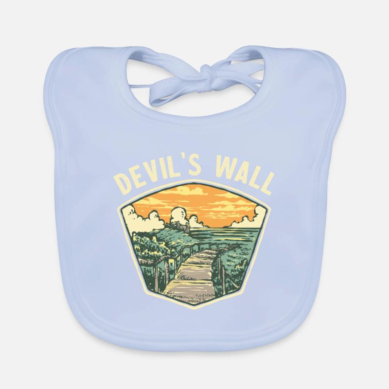 Devil's Wall | Home Harz | Devil's Wall Souvenir Organic Baby Bibs