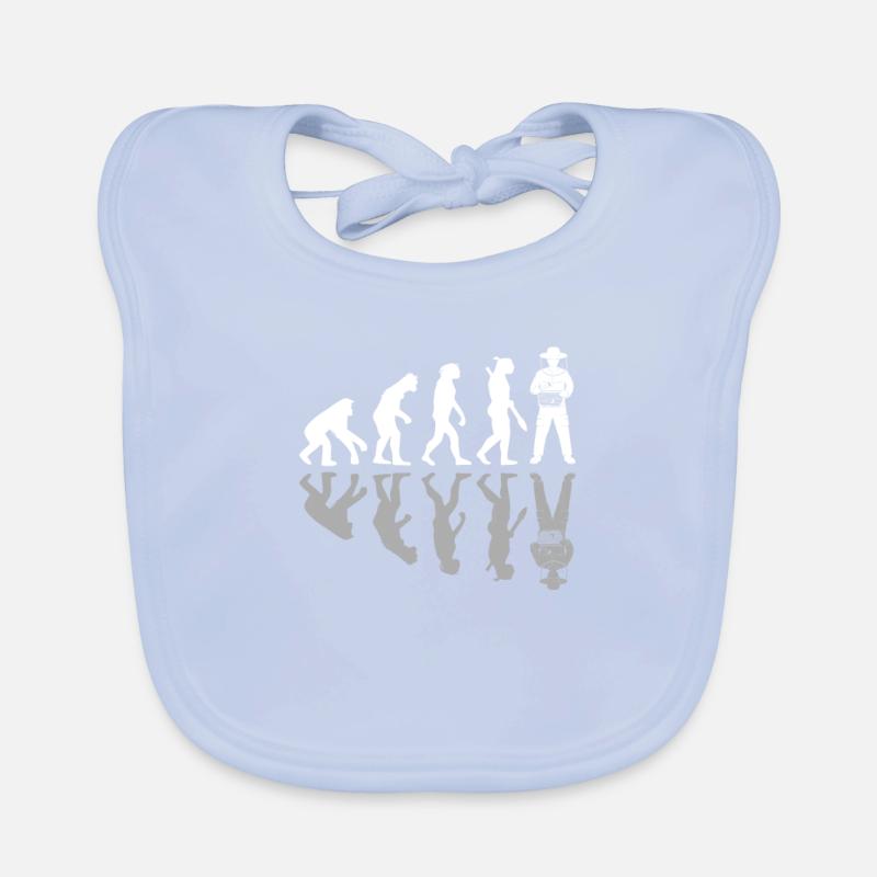 Human Evolution Funny Beekeping Beekeeper Honey Baby Bio-Lätzchen