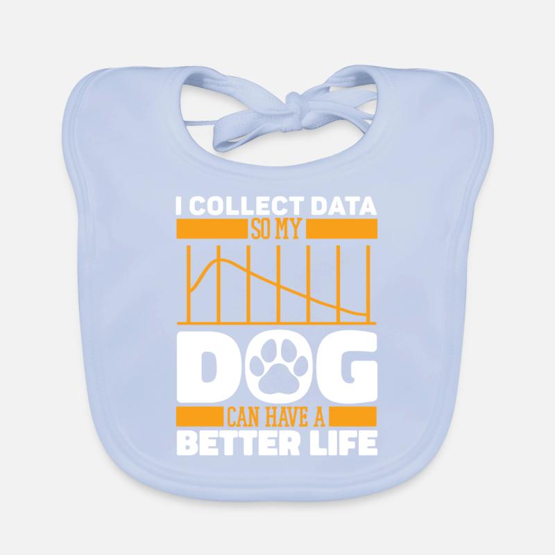Data Science Data Analyst Dog Organic Baby Bibs