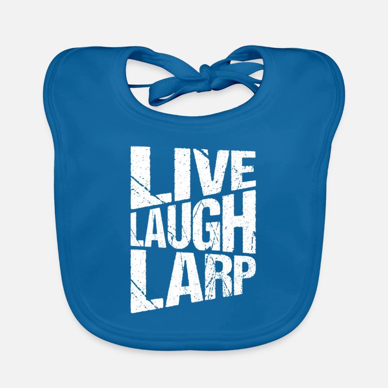 Larp Live Laugh Larp Organic Baby Bibs