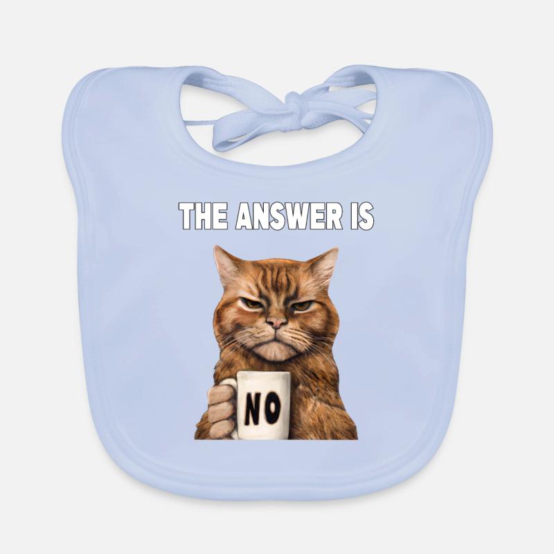 The answer is no. Grumpy Funny Cat Organic Baby Bibs