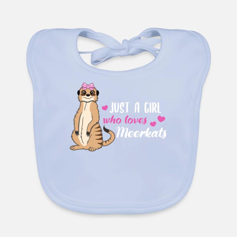 Erdmännchen Spruch Geschenk Damen Mädchen Baby Bio-Lätzchen