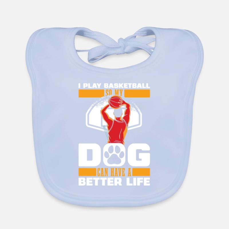 Basketteur Basketteur Chien Bavoir bio Bébé