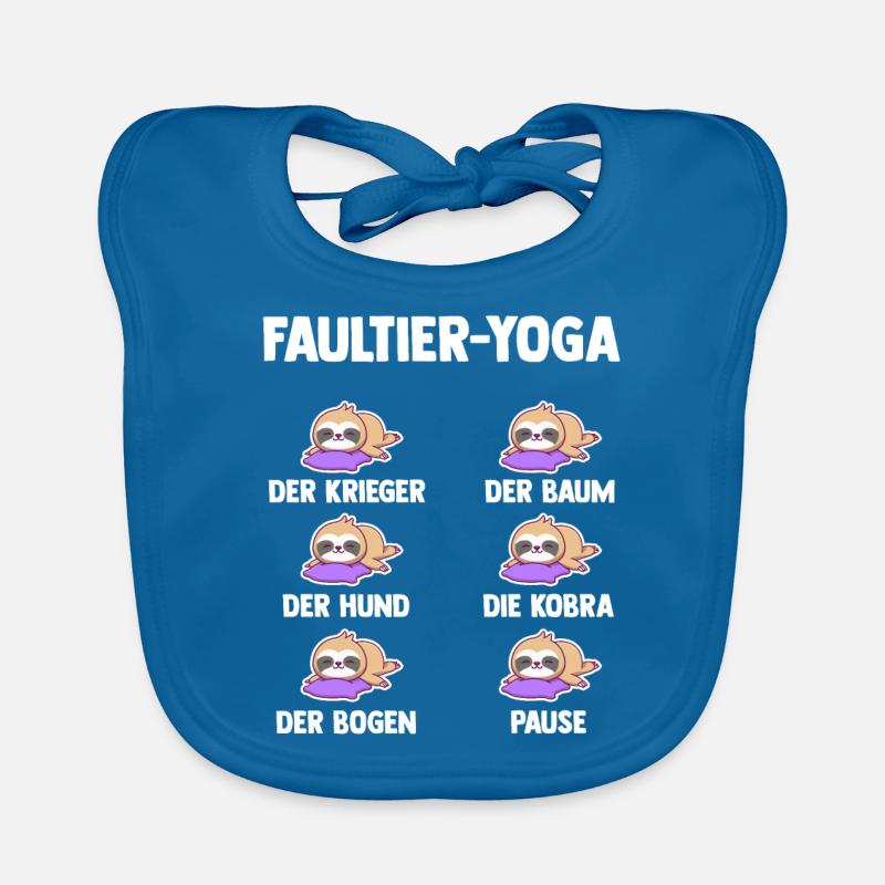 Faultier Yoga Baby Bio-Lätzchen