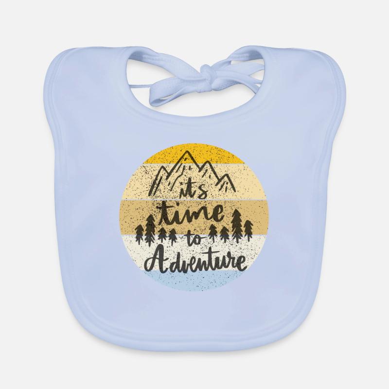 il est temps de partir à l’aventure Bavoir bio Bébé