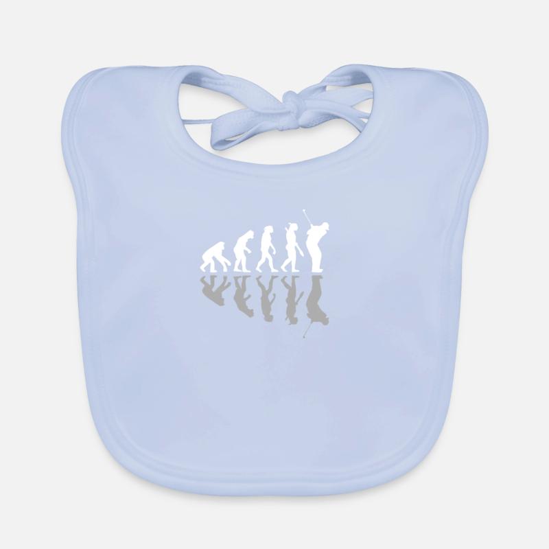 Golfing Human Evolution Golfer Humor Golf Playera Baby Bio-Lätzchen
