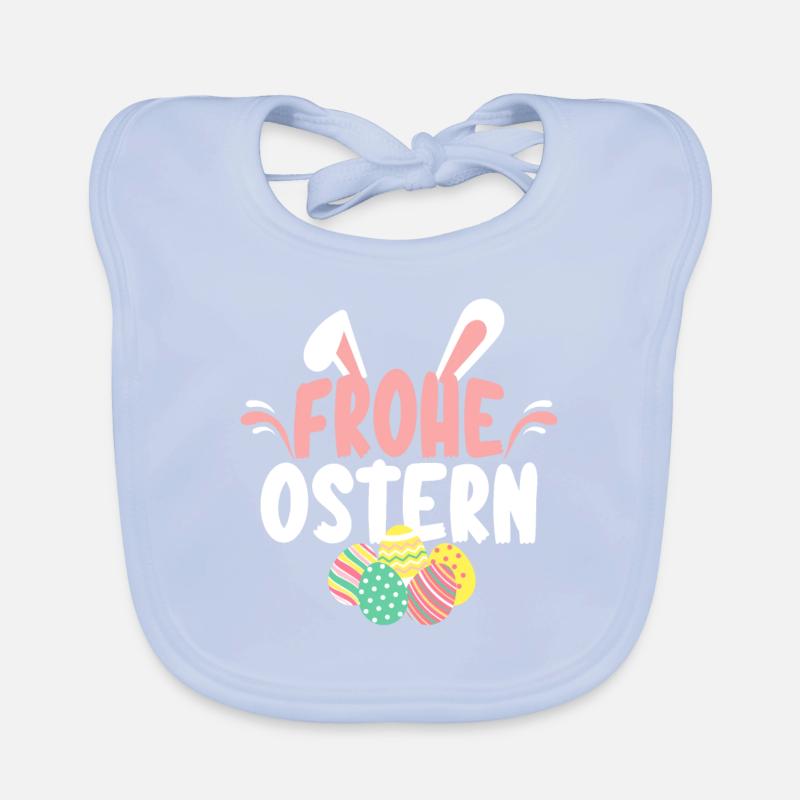 Frohe Ostern Baby Bio-Lätzchen