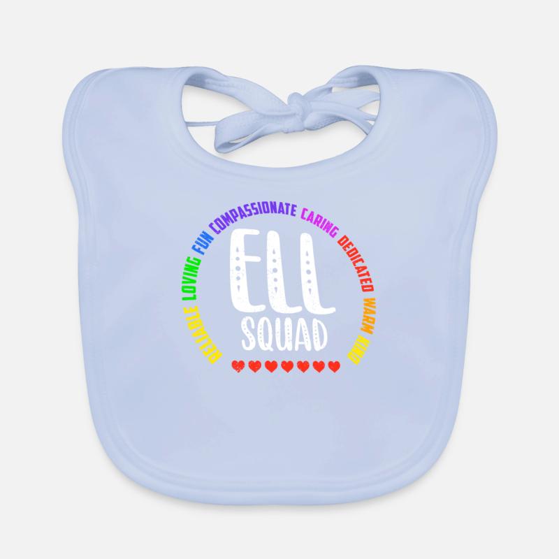 ELL Squad School Assistant Humour Langue anglaise Bavoir bio Bébé