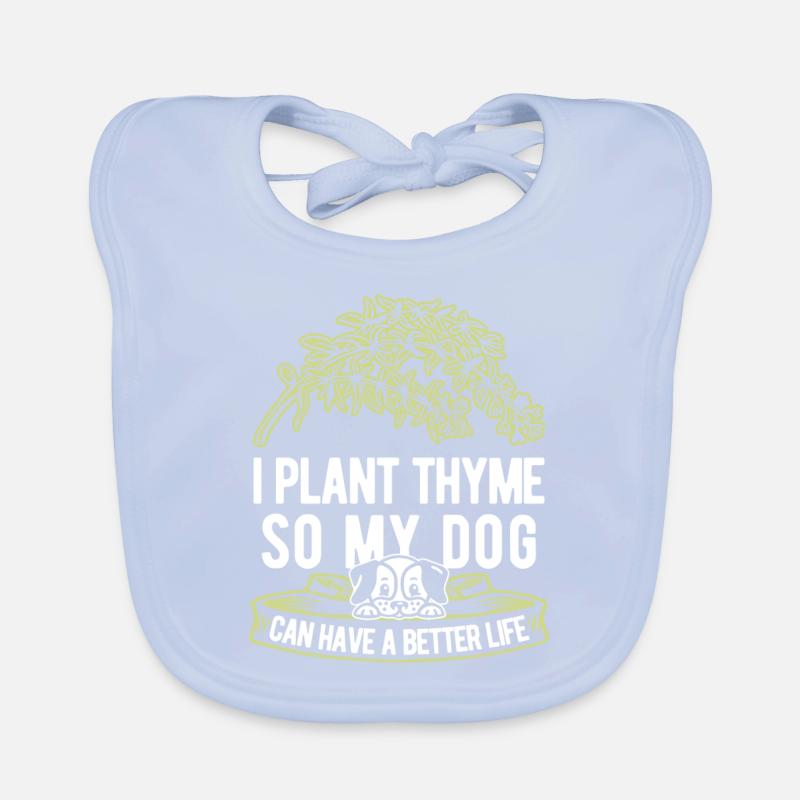 Thyme Herb Dog Organic Baby Bibs