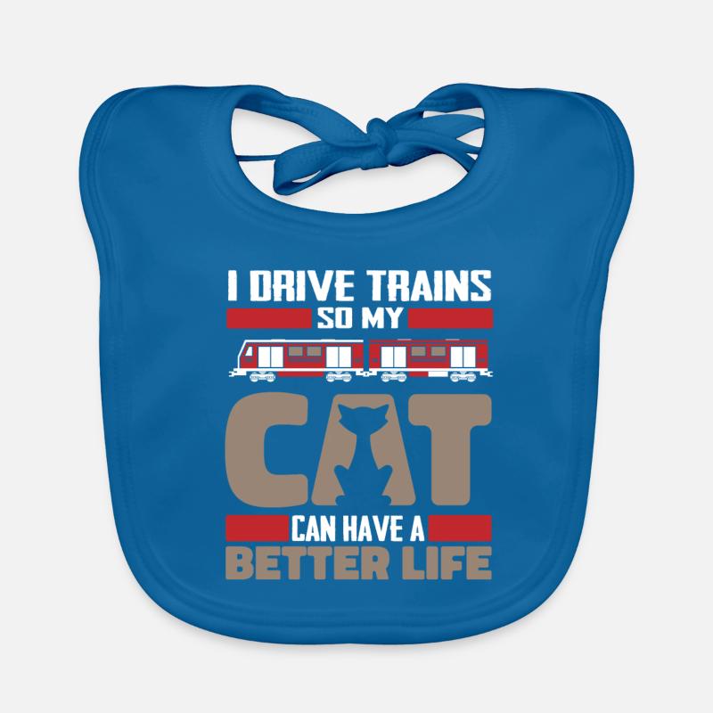 Train Driver Train Driver Cat Organic Baby Bibs
