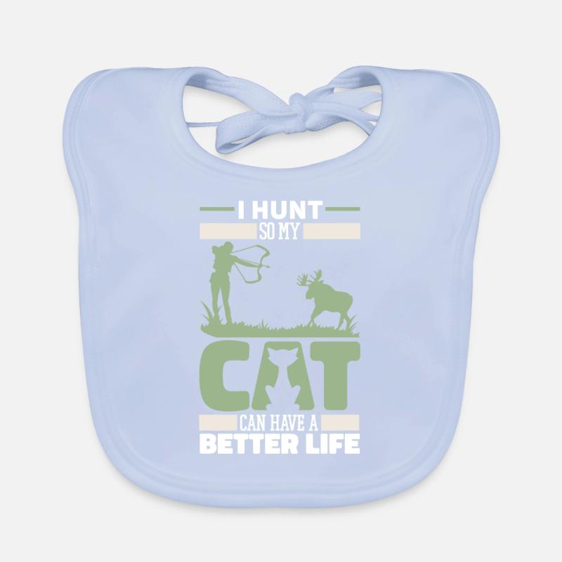 Bogenjagd Bogenjäger Katze Baby Bio-Lätzchen