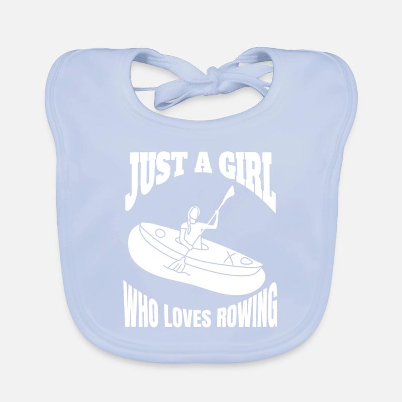 Rower Mrs. Rowing Rower Saying Rowing Club Organic Baby Bibs