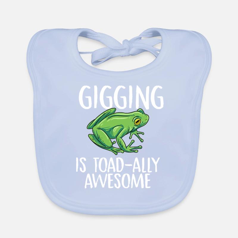 gigging is toad ally awesome Design for a frog Baby Bio-Lätzchen