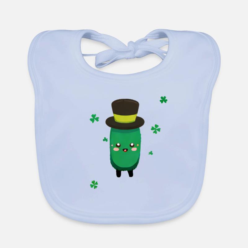 Saint Patrick - Concombre Bavoir bio Bébé