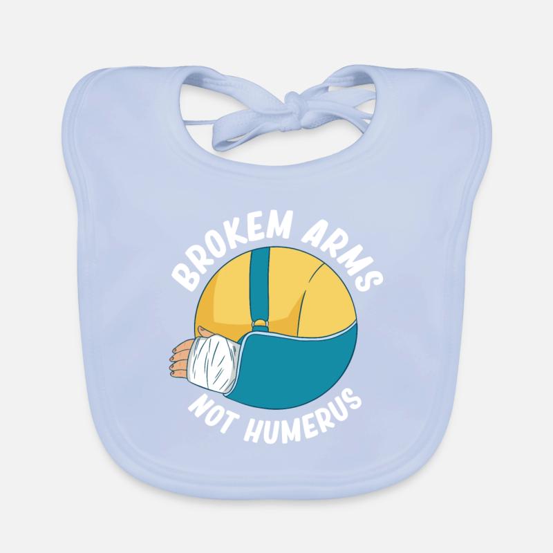 Broken arms, not humerus, elbows, Organic Baby Bibs