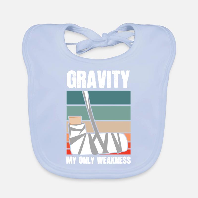 Gravity My Only Weakness Bones Organic Baby Bibs