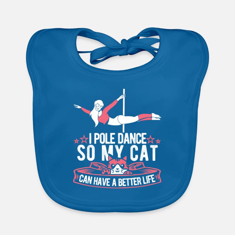 Chat de Pole Dancing Bavoir bio Bébé