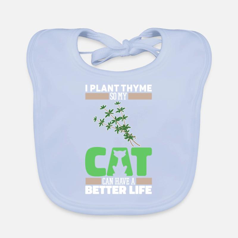 Thym Herb Cat Bavoir bio Bébé