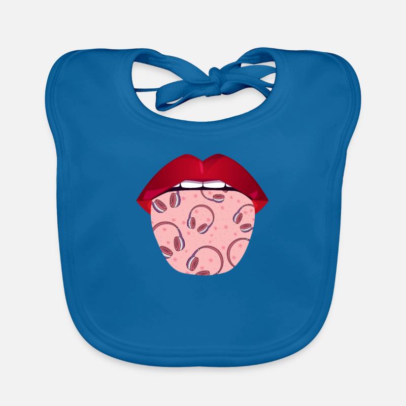 Sound Engineer Sound Engineer Tongue Organic Baby Bibs