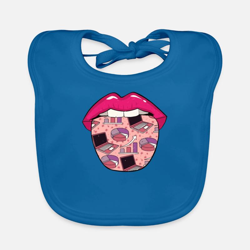 Data Science Data Analyst lips Organic Baby Bibs