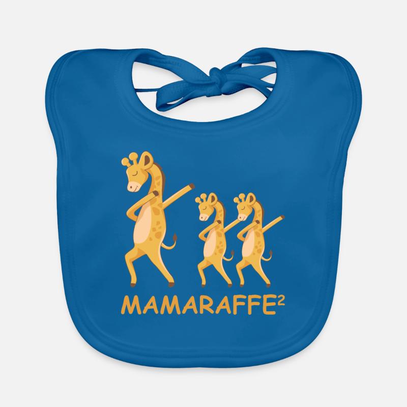 Schwanger werdene Mutter Zwillinge Giraffe Baby Bio-Lätzchen