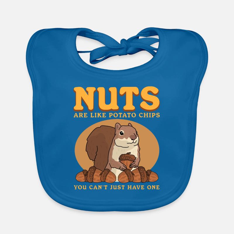 Süßes Eichhörnchen Grauhörnchen Hörnchen Geschenk Baby Bio-Lätzchen