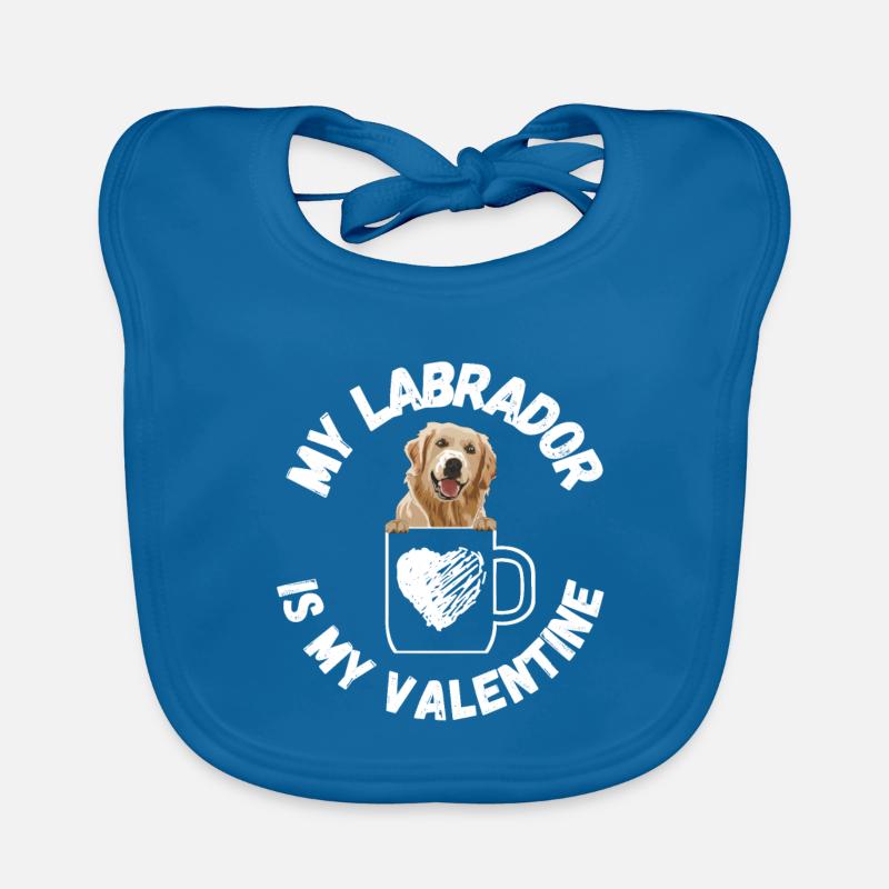 Mon Labrador est mon Valentin Bavoir bio Bébé