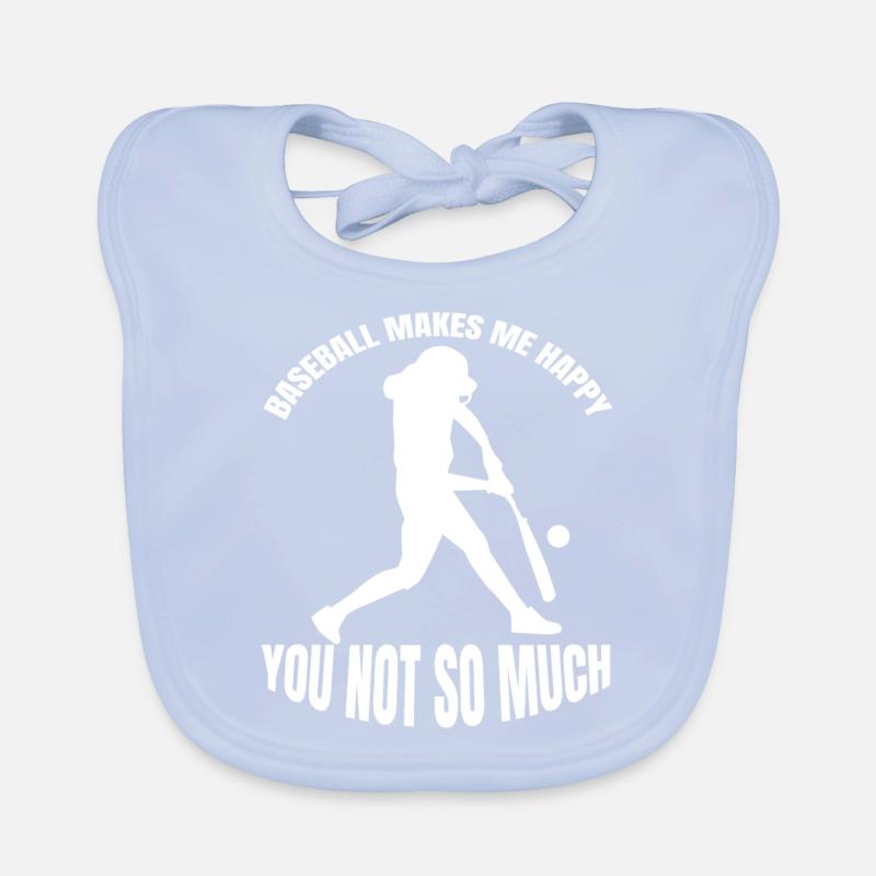 Baseball Lovers Baseball Game Gift Organic Baby Bibs