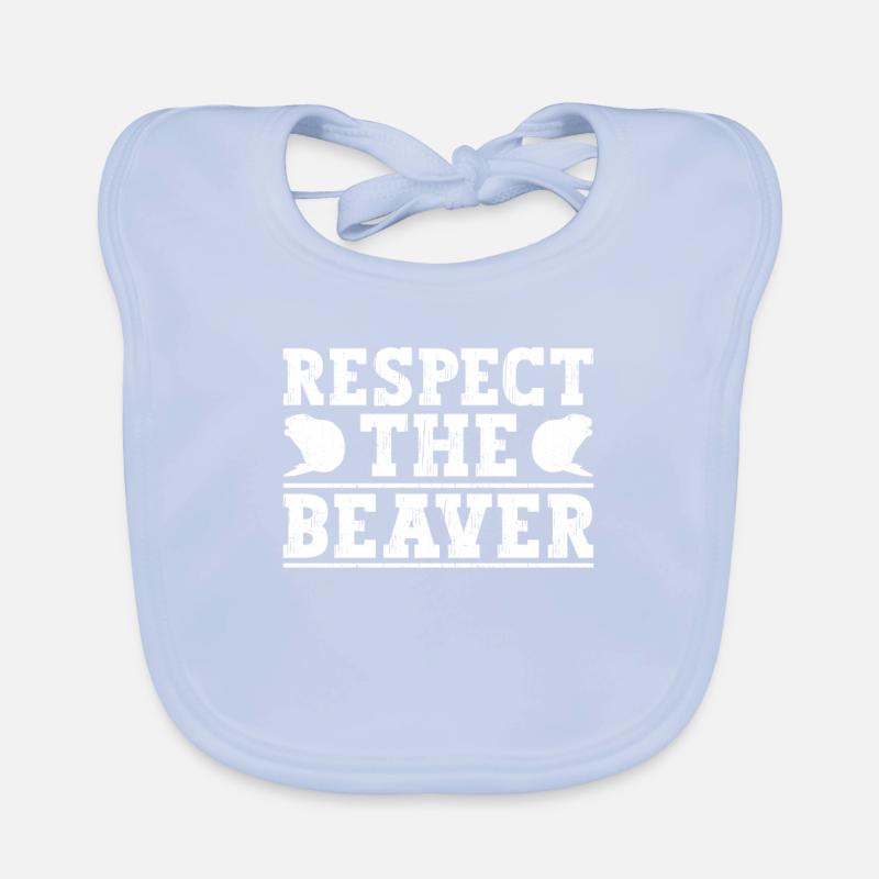 Respect pour le castor - Drôle de castor Bavoir bio Bébé