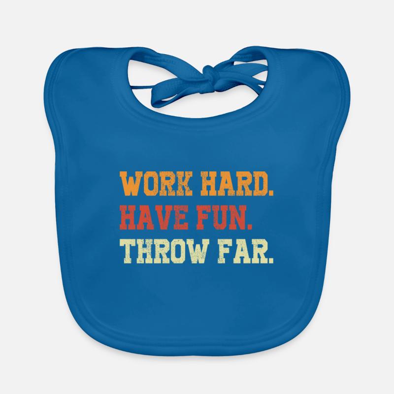 Javelin throw extensor athletics Javelin thrower Organic Baby Bibs
