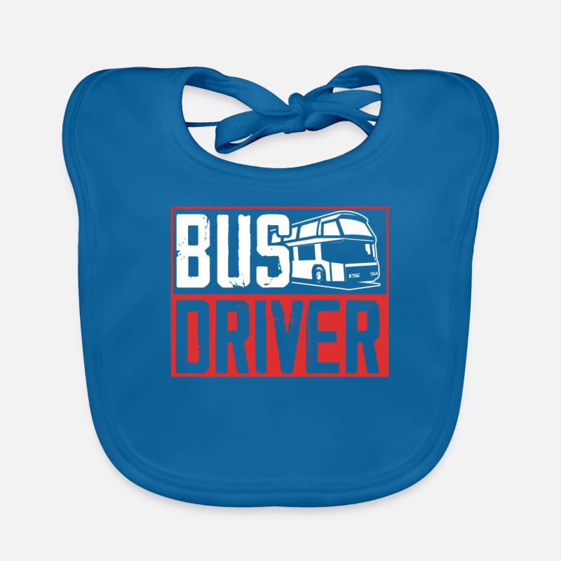 Bus driver Bus driving Coach Organic Baby Bibs