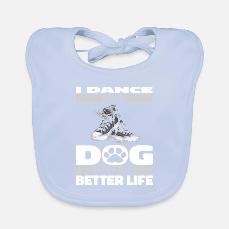 Chien danseur dansant Bavoir bio Bébé