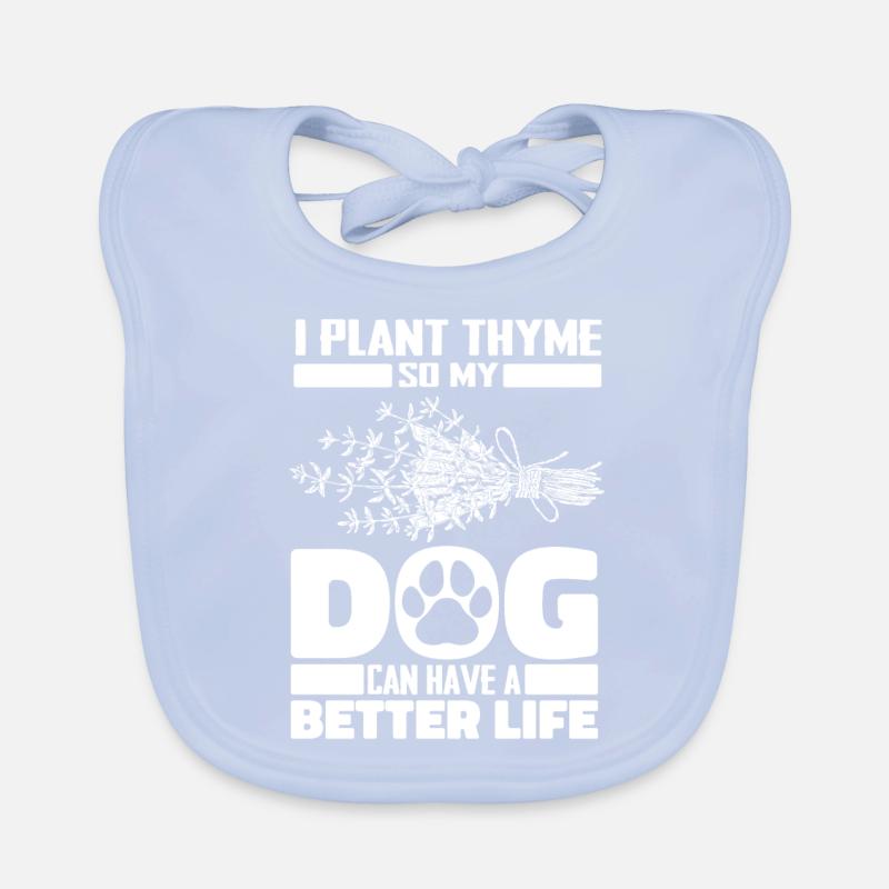 Thyme Herb Dog Organic Baby Bibs