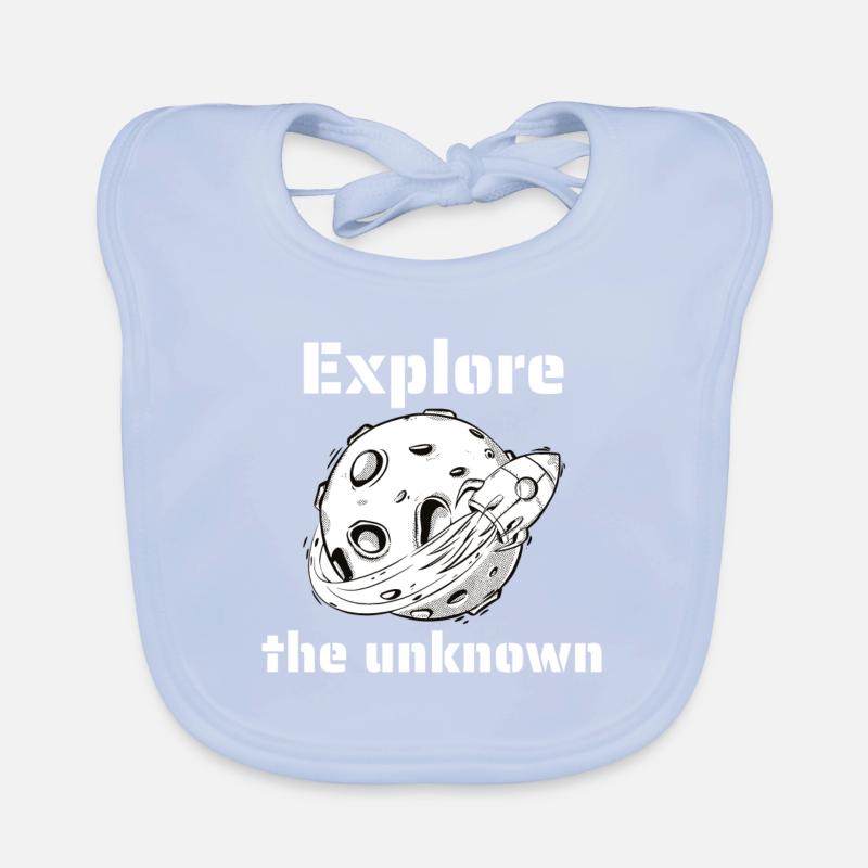 Explore The Unknown Retro Outer Space Designs Baby Bio-Lätzchen