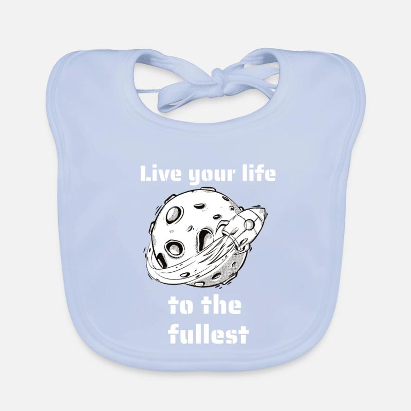 Vivez votre vie au maximum Retro Space Designs Bavoir bio Bébé