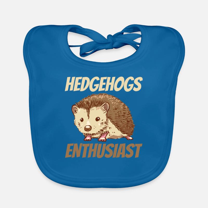 Hérisson Enthousiaste Pet Mignons Dictons Bavoir bio Bébé
