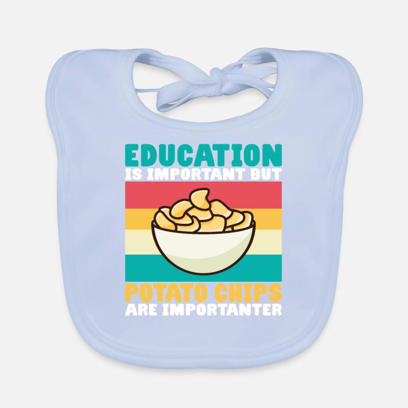 Potato Chips Gift Organic Baby Bibs