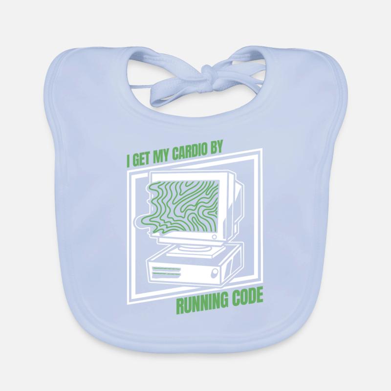 Entwickler Coder Programmierer Herz Baby Bio-Lätzchen