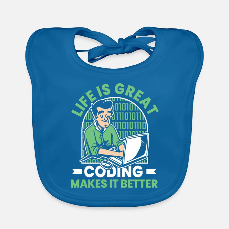 Developer Coder Programmer Funny Organic Baby Bibs
