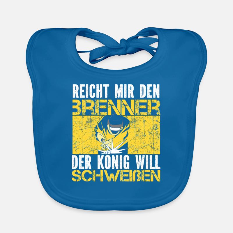 Blacksmith Metal worker Lustig Schlosser Organic Baby Bibs