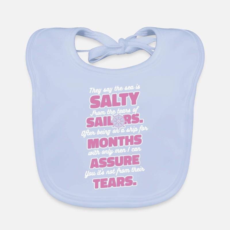 Sailing Sailor Sailboat Funny Organic Baby Bibs