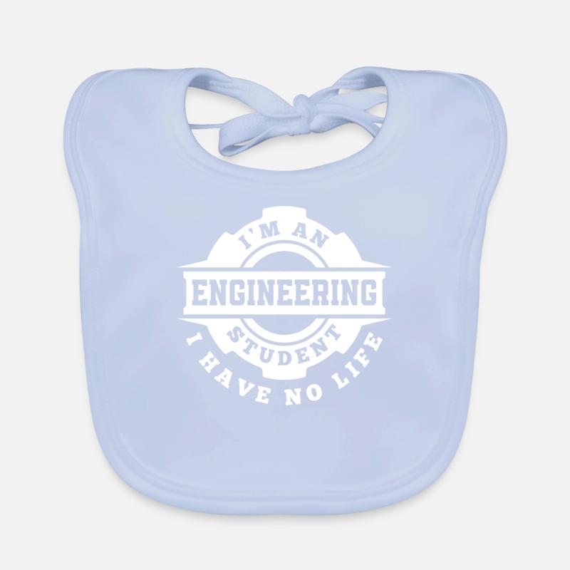 Engineering Student No Life Organic Baby Bibs