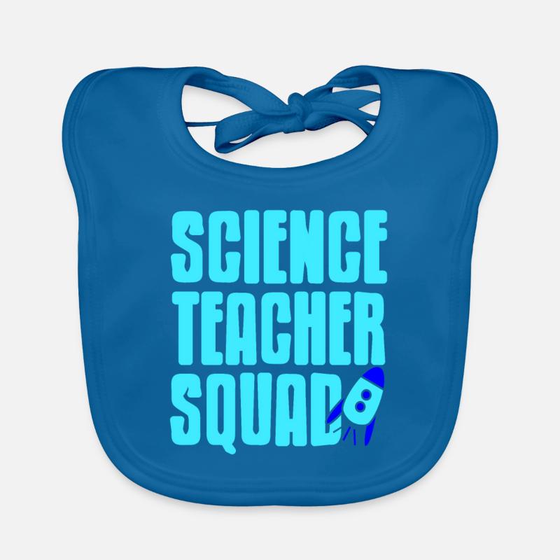 Conception rétro des enseignants de l’escouade des professeurs de sciences Bavoir bio Bébé