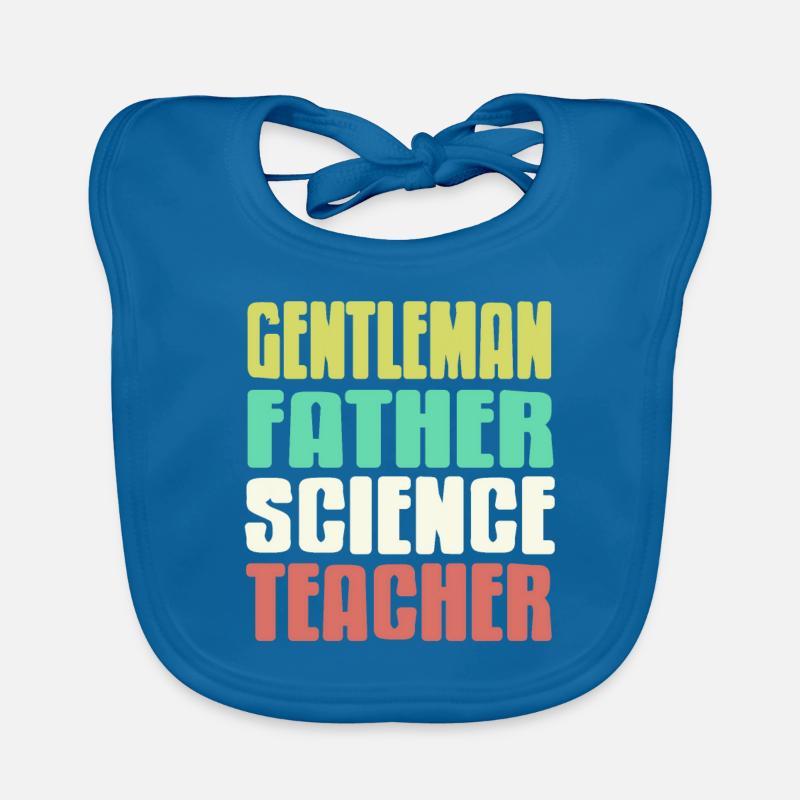 Gentleman Père Professeur de sciences Professeur rétro Bavoir bio Bébé