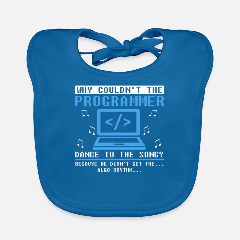 Developer Coder Programmer Comic Coding Organic Baby Bibs